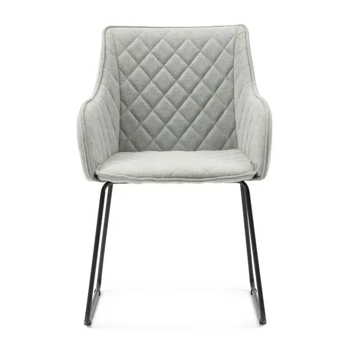 Dining Armchair Frisco Drive, Soft Green, Belgium Weave