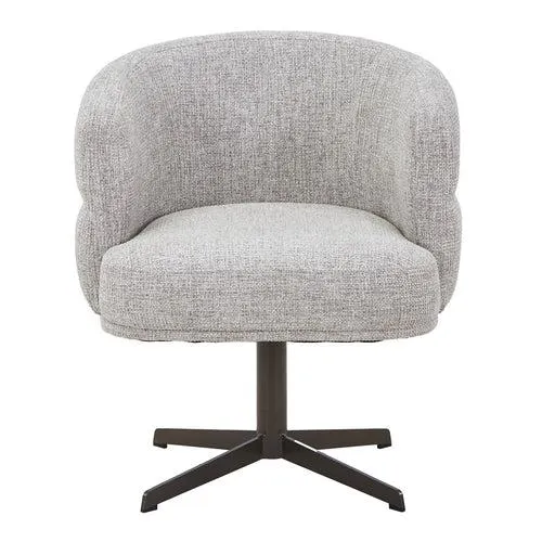 DÉJA Living Eetkamerstoel Coria - Beige/Brons - Draaibaar - Set van 2