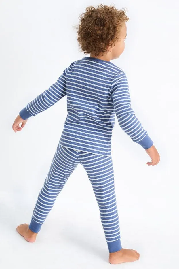 Digger - pyjamas - ribbed - 2 piece - striped