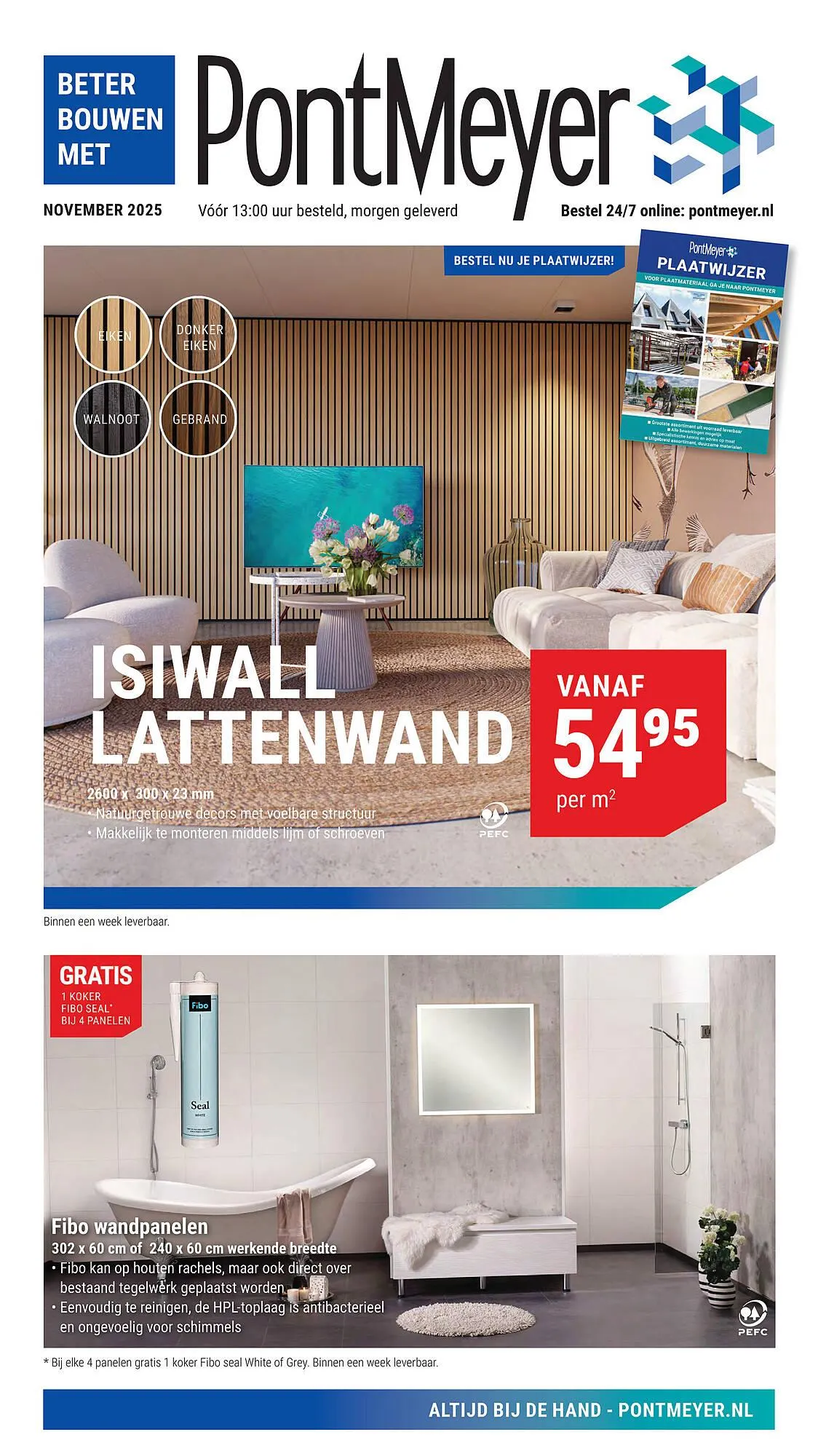 Pontmeyer folder van 1 november tot 30 november 2025 - Folder pagina 1