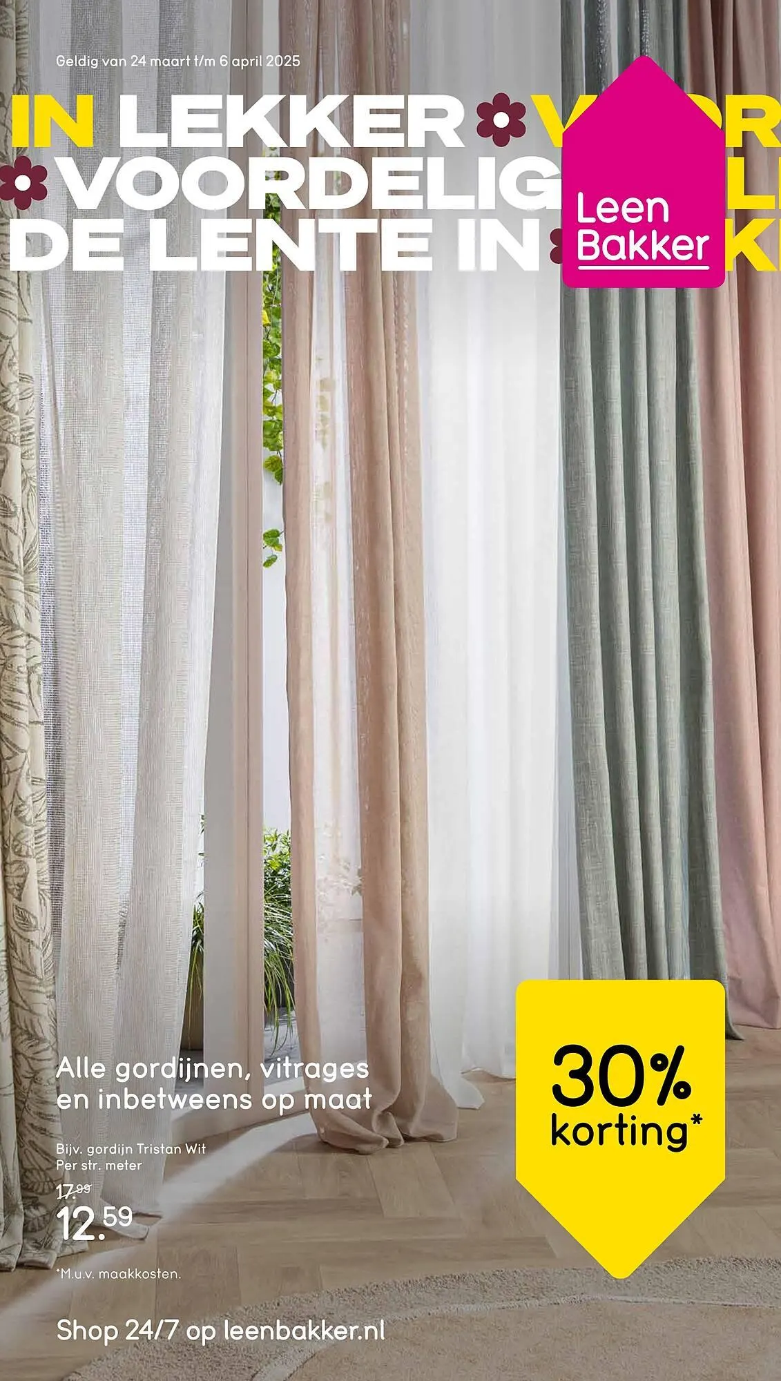Leen Bakker folder van 24 maart tot 6 april 2025 - Folder pagina 1