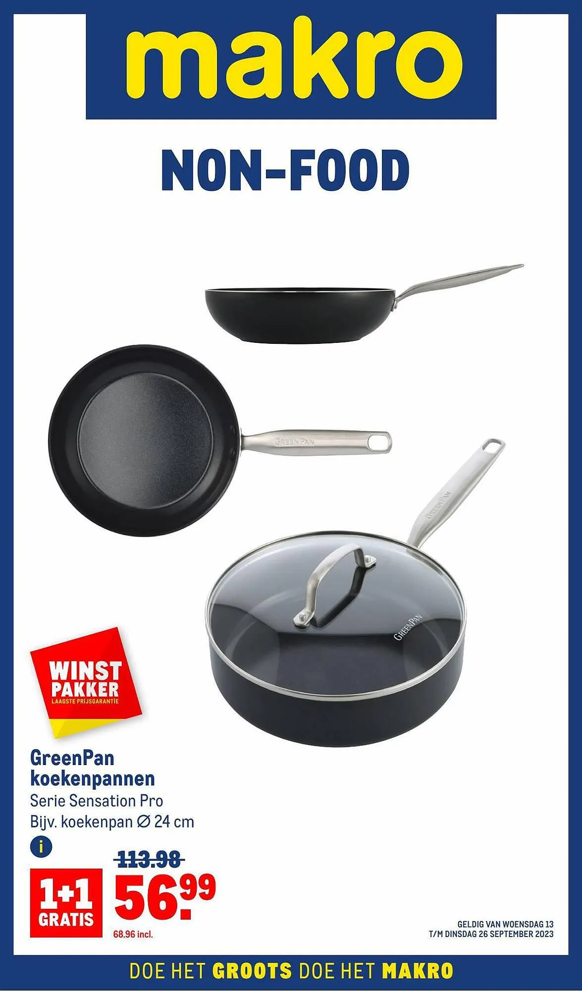 Makro Non-Food folder van 13 september tot 26 september 2023 - Folder pagina 1