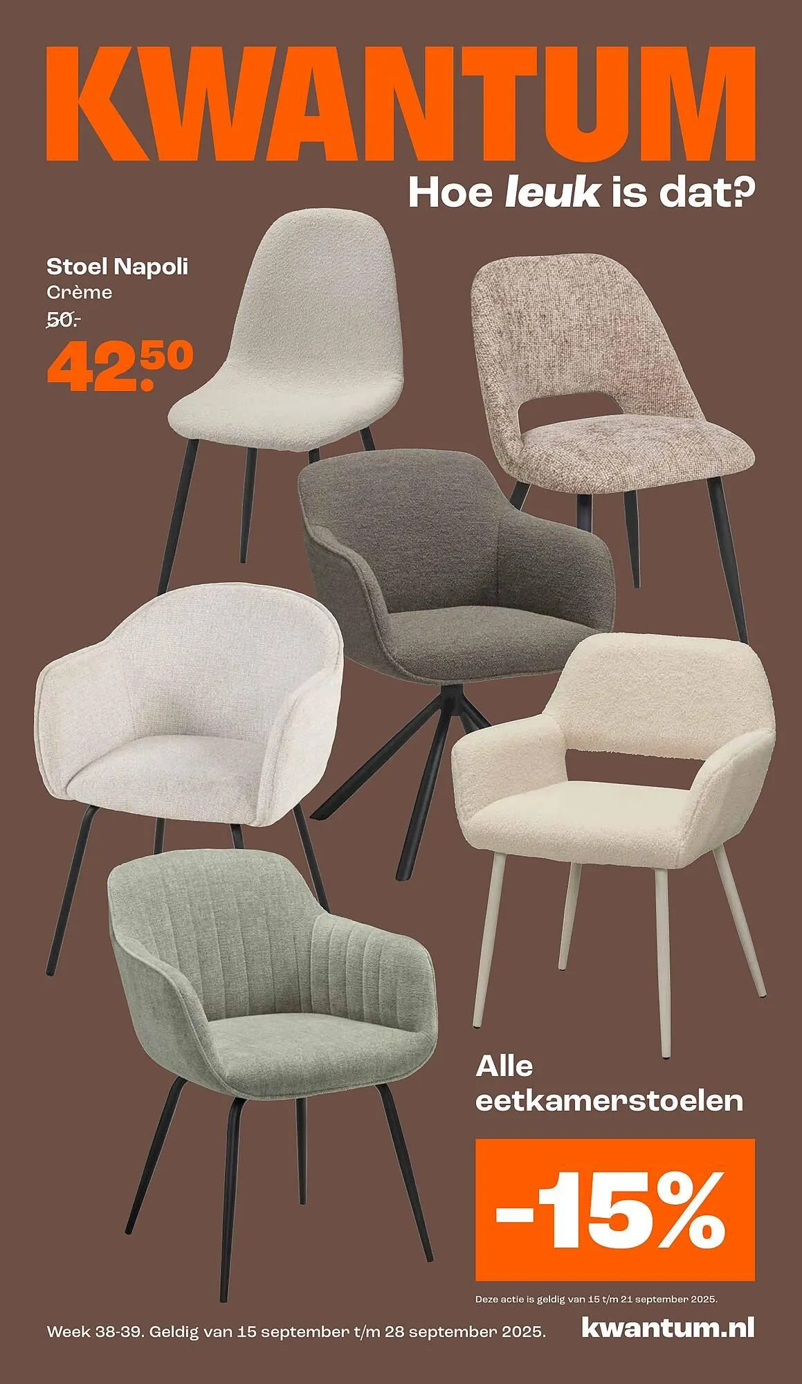 Kwantum folder van 15 september tot 28 september 2025 - Folder pagina 1