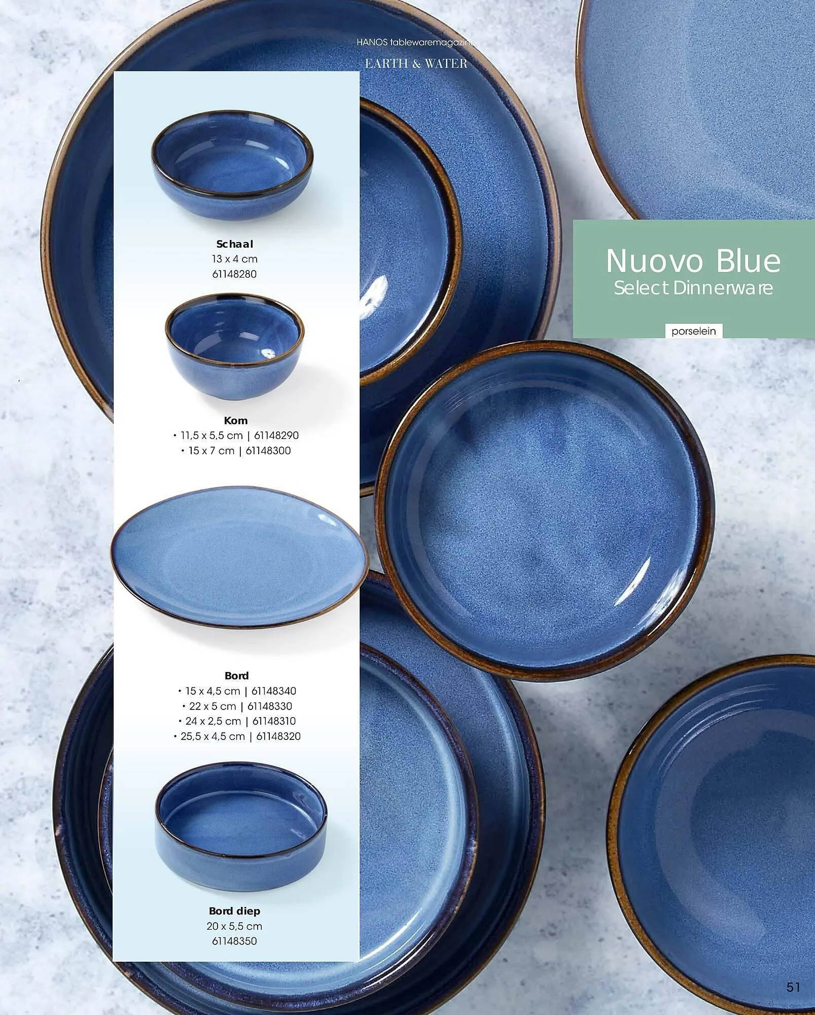 HANOS Tableware Magazine 2023-2024 van 1 januari tot 30 april 2024 - Folder pagina 51
