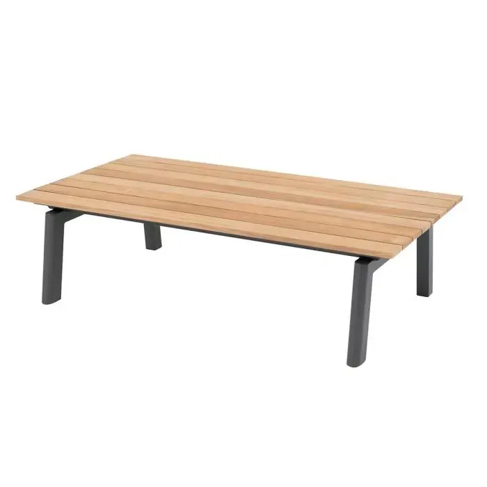 Ravenna loungetafel 120x65x35 cm - donker grijs