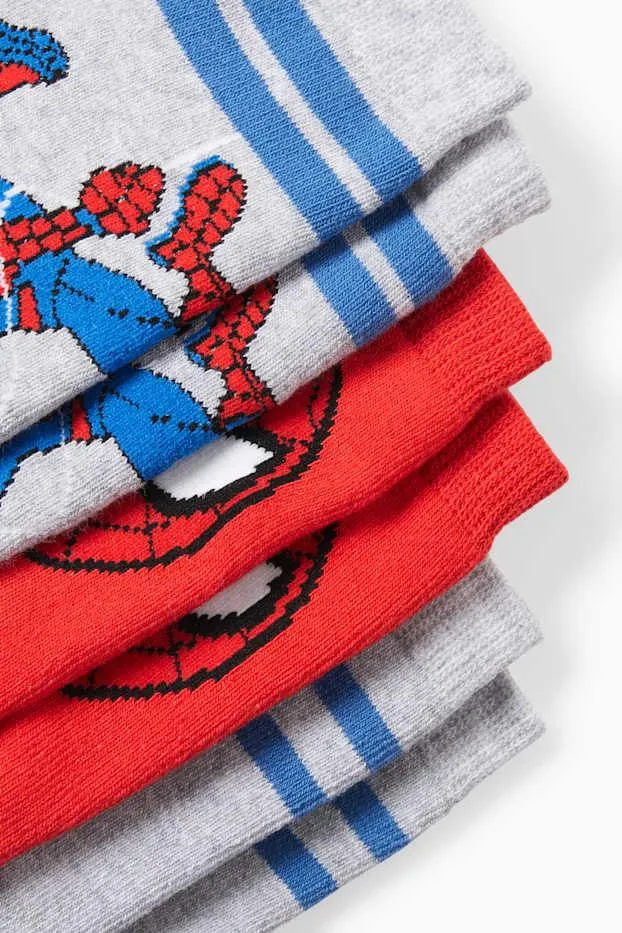 Multipack of 3 - Spider-Man - warm socks with motif