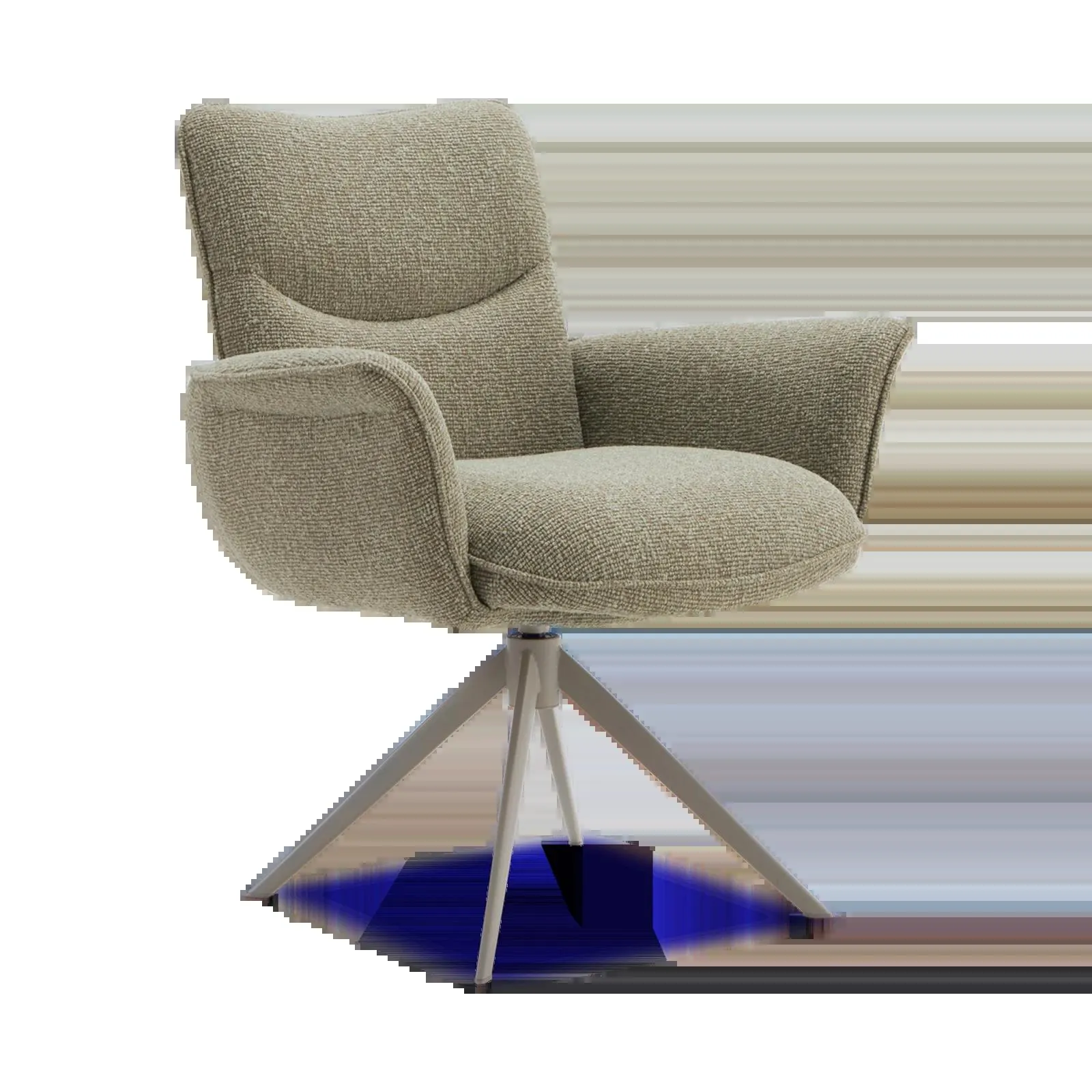 Armstoel Kaya (poot draai: beige) - Lodge Thyme