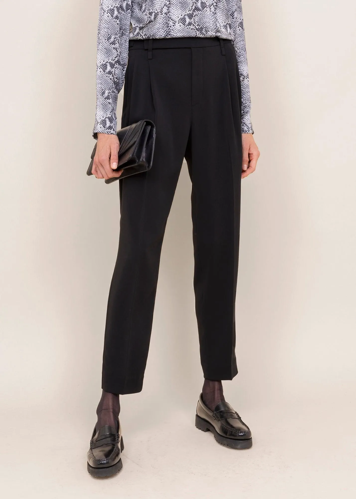 Crêpe chino tapered fit