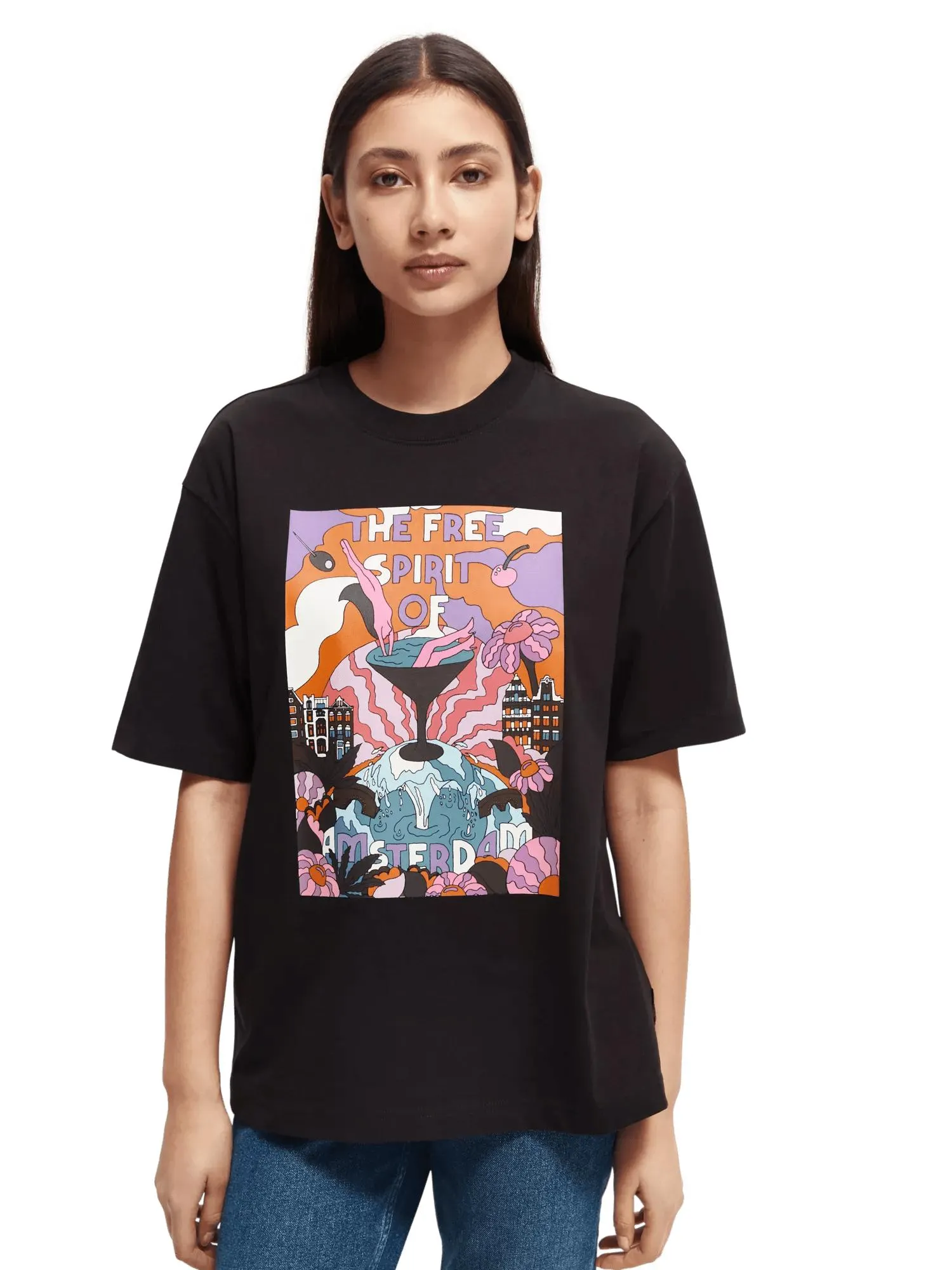 Loose fit T-shirt with big artwork