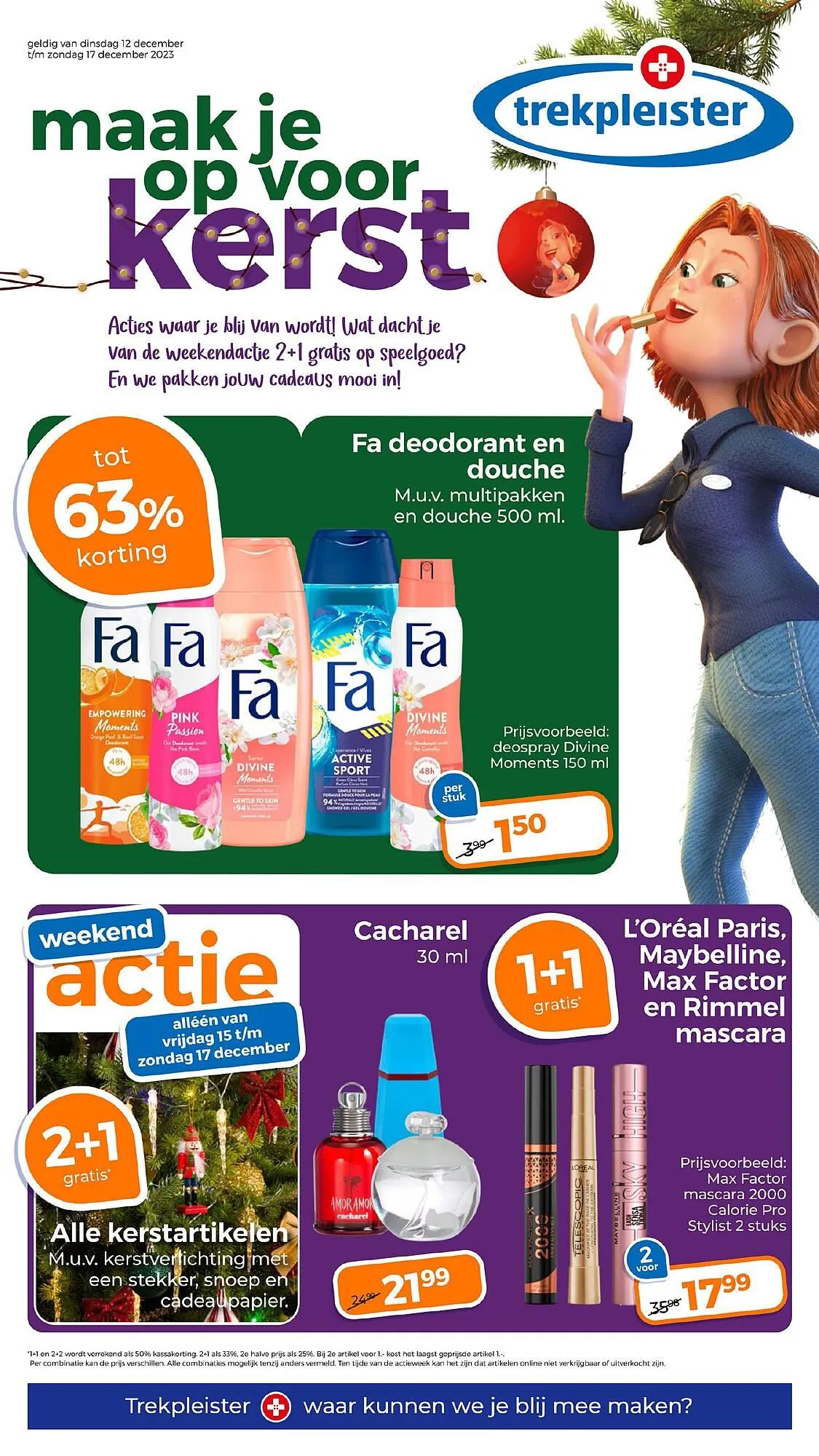 Trekpleister folder van 12 december tot 17 december 2023 - Folder pagina 1