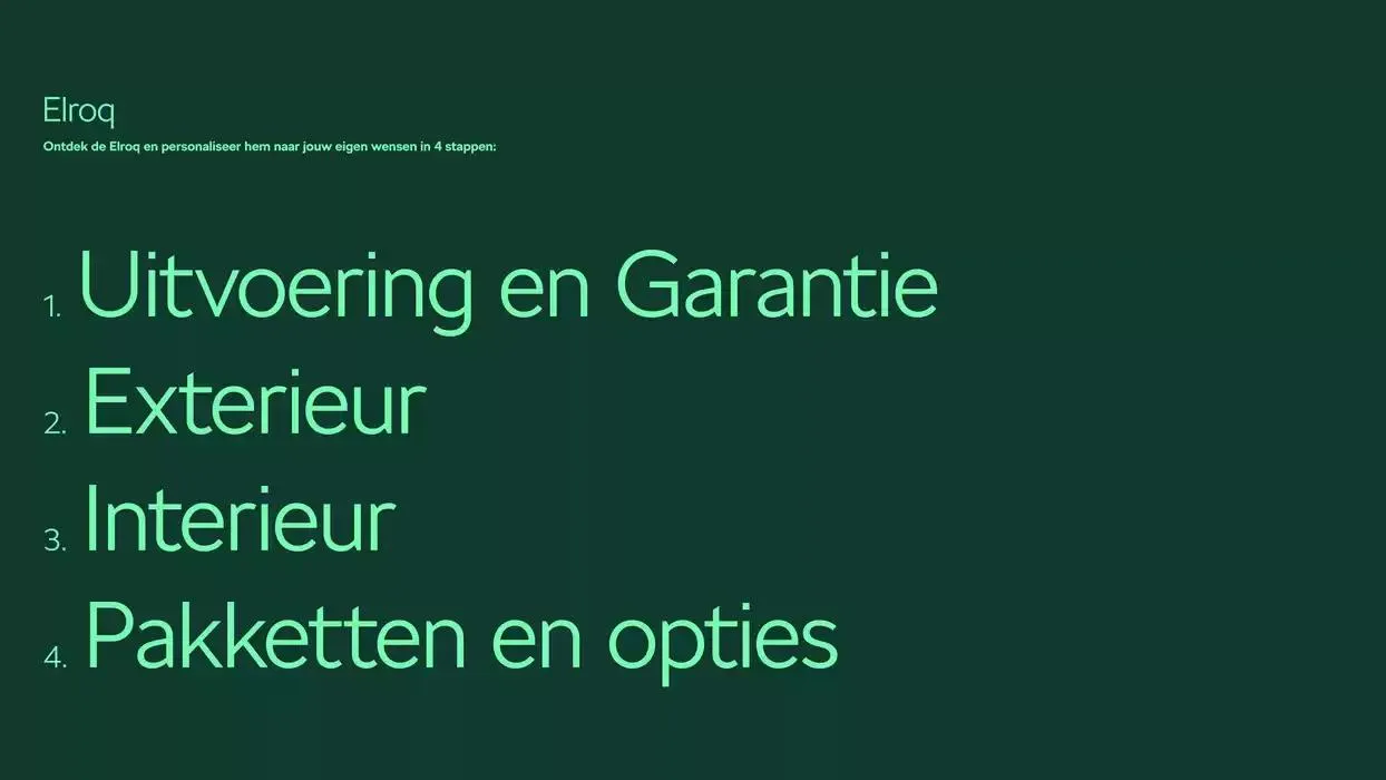 Škoda Elroq prijslijst per 1 oktober 2024 van 6 december tot 6 december 2025 - Folder pagina 2