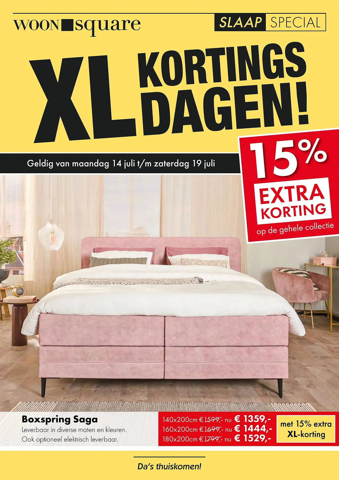 Woonsquare folder van 14 juli tot 19 juli 2025 - Folder pagina 1