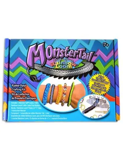 Rainbow Loom monster tail