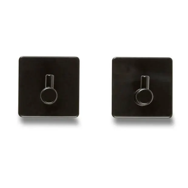 Blokker plakhaakjes vierkant - zwart