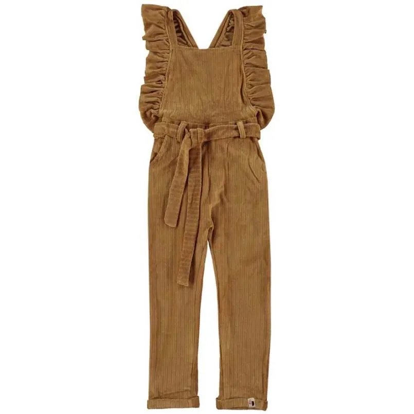 Topitm meisjes velvet tuinbroek