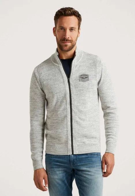 Zip Cotton Knit Vest