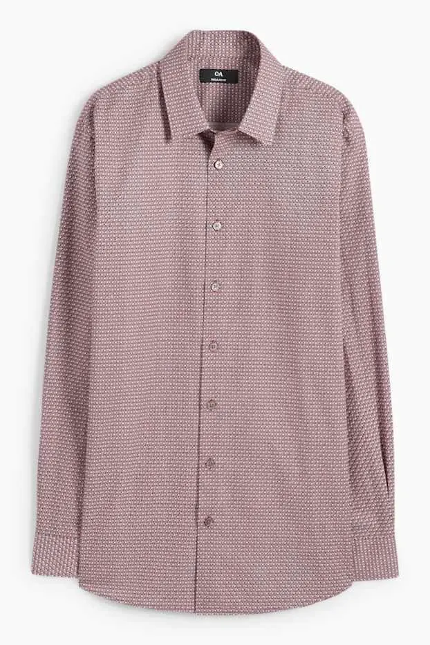 Fine knit jumper and shirt - regular fit - kent collar