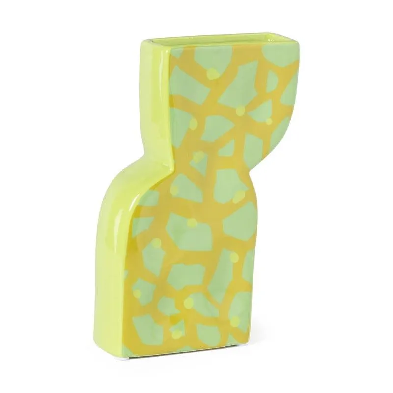 Vaas giraf - groen - 22x4.3x5.2 cm