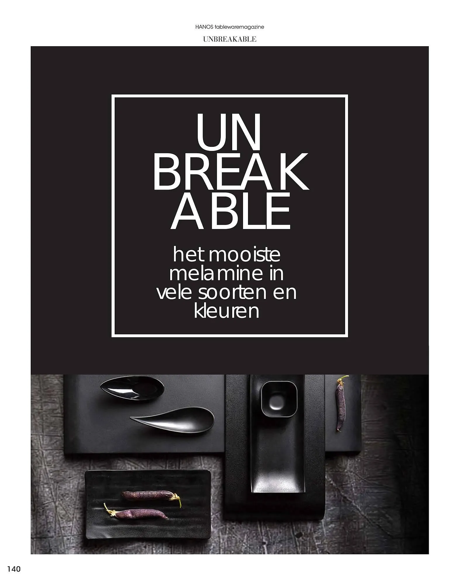 HANOS Tableware Magazine 2023-2024 van 1 januari tot 30 april 2024 - Folder pagina 140