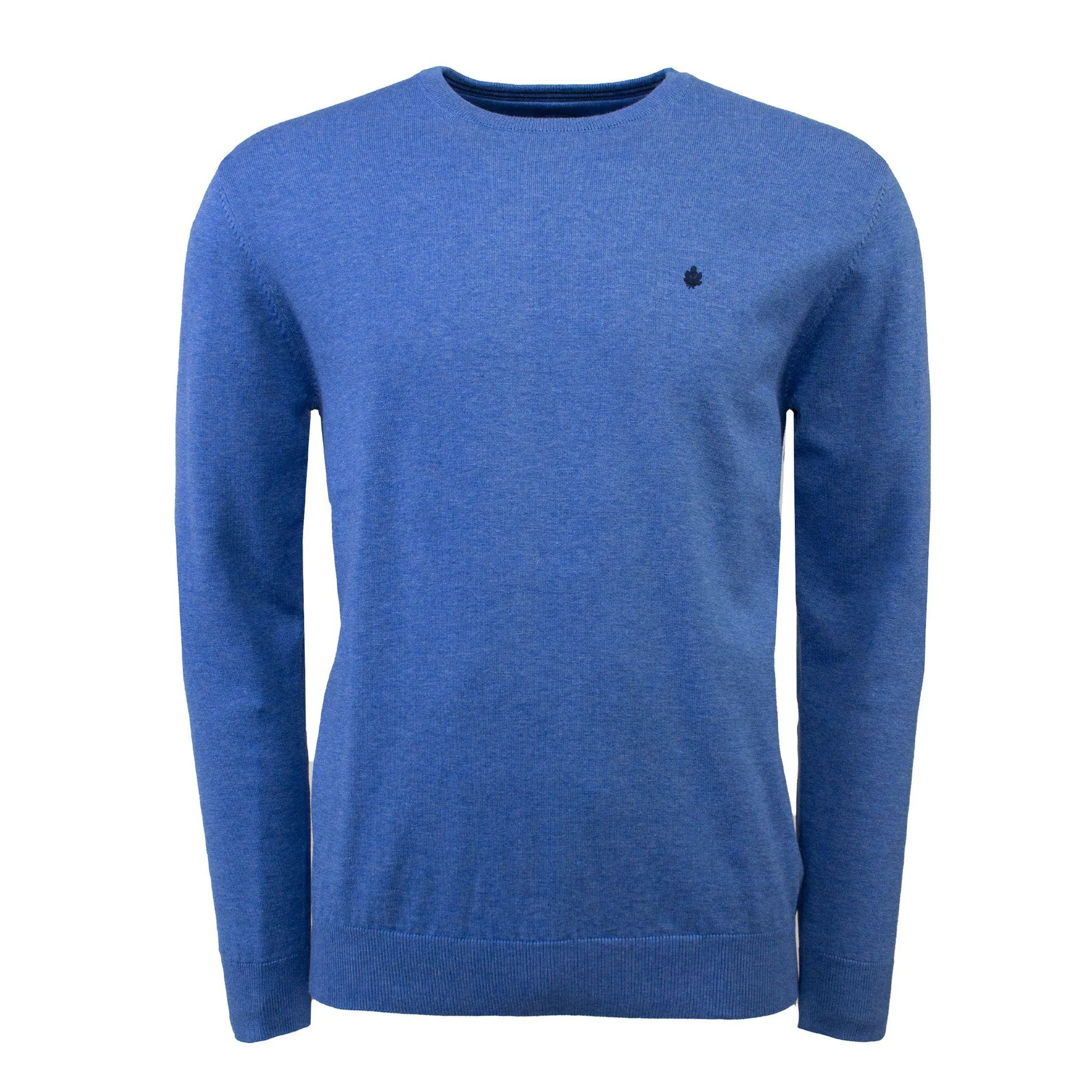 Organic Katoenen Trui ronde Hals Blauw