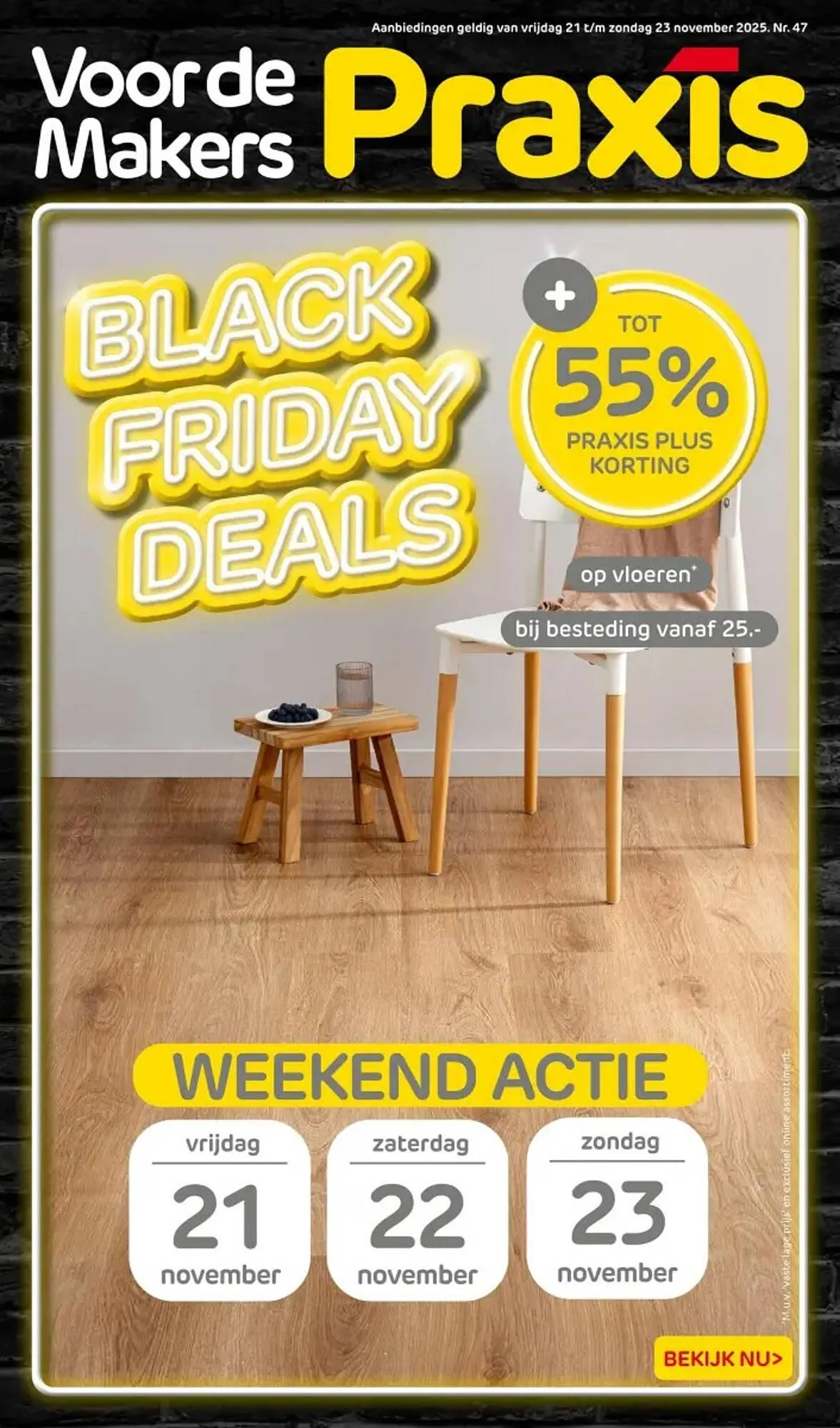 Praxis folder van 20 november tot 23 november 2025 - Folder pagina 1