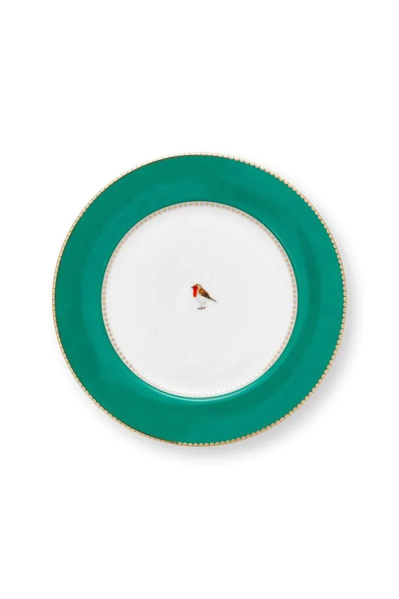 Love Birds Ontbijtbord Groen 21cm