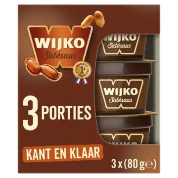 Wijko Satésaus kant en klaar 3 x 80g