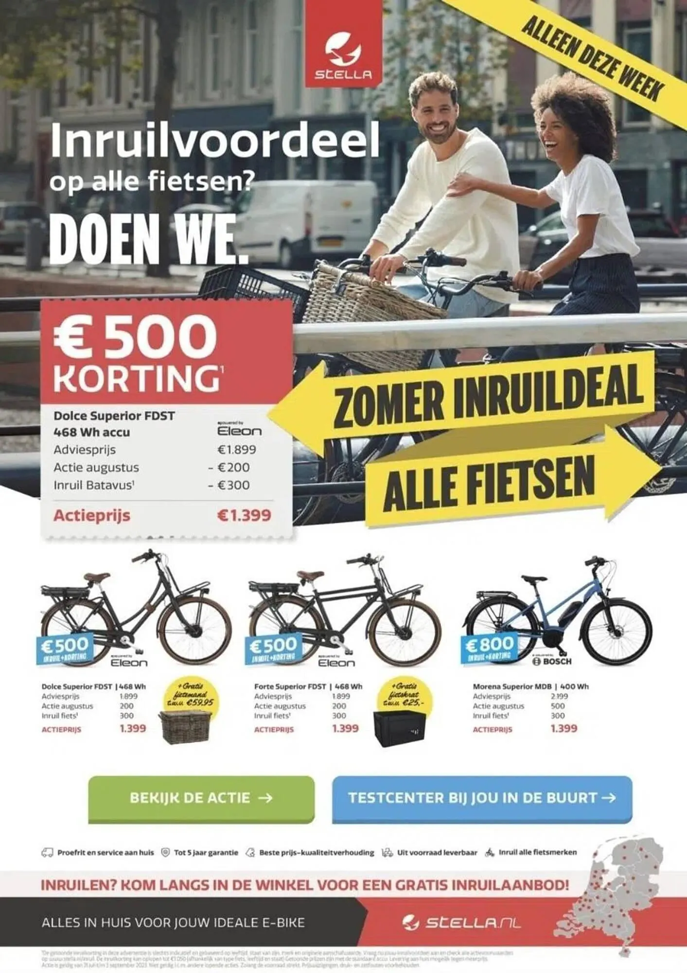 Stella Fietsen Folder van 2 augustus tot 30 september 2023 - Folder pagina 1