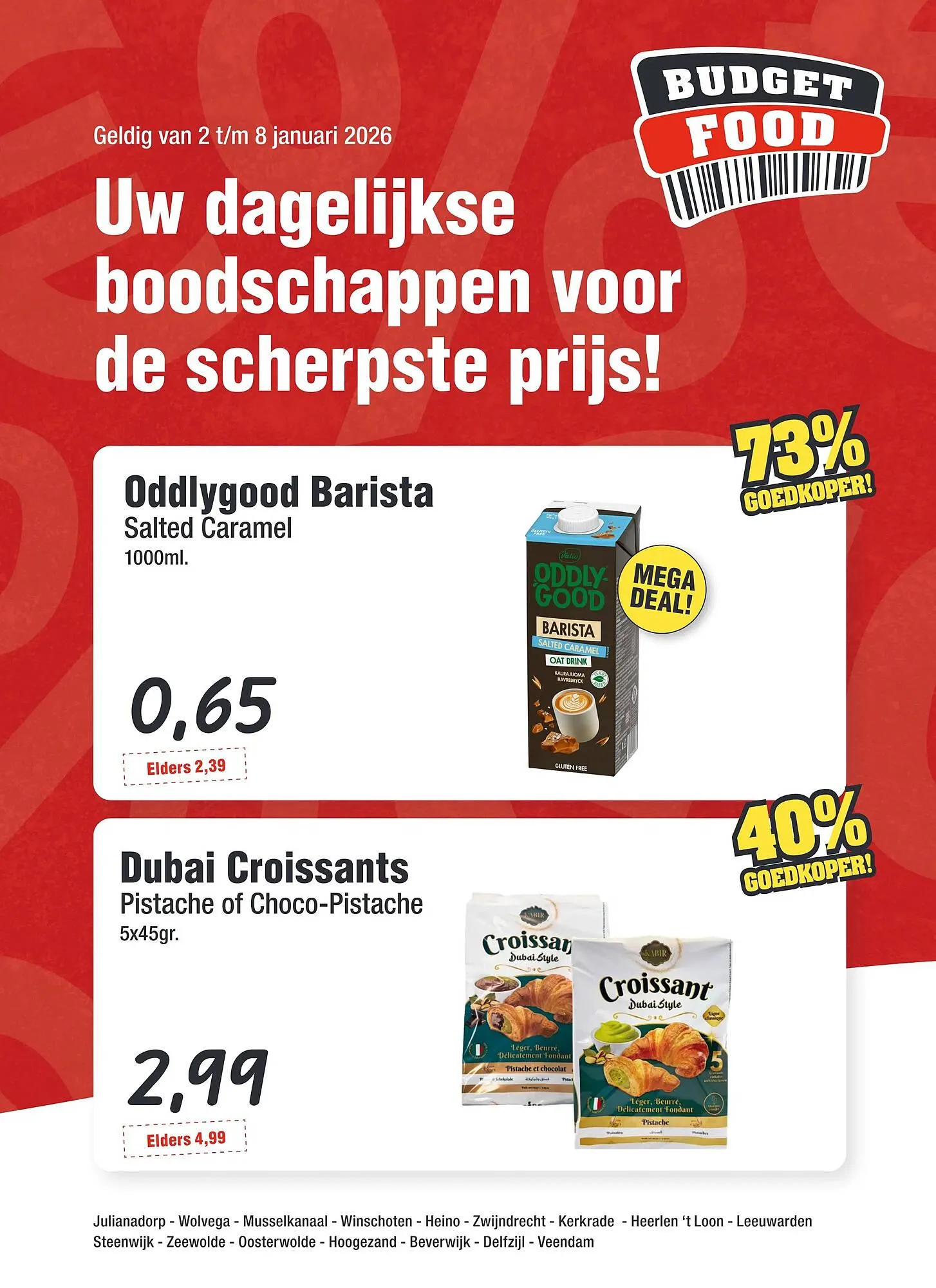 Budget Food folder van 2 januari tot 8 januari 2026 - Folder pagina 1