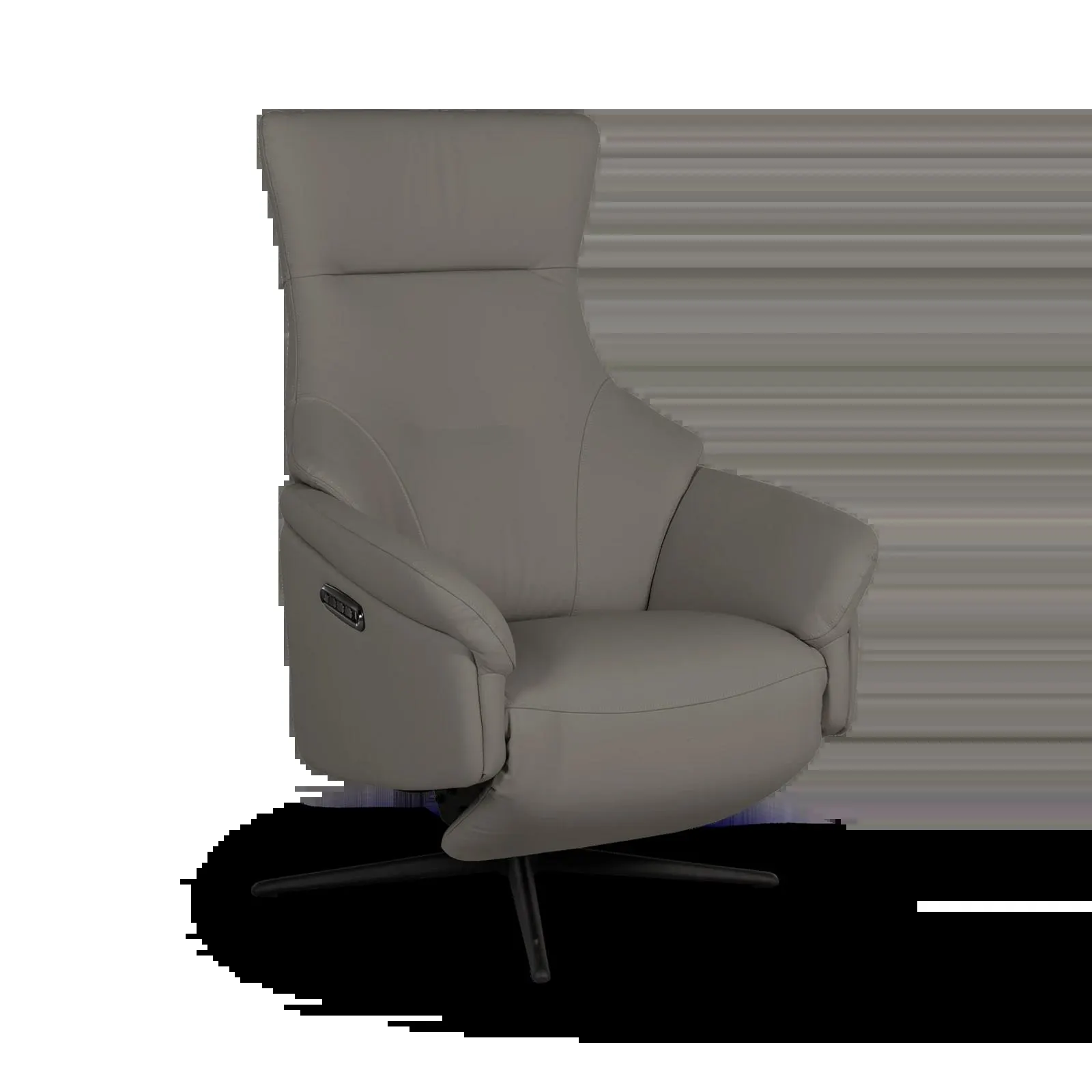 Relaxfauteuil Siesta - Leder Blauwgrijs