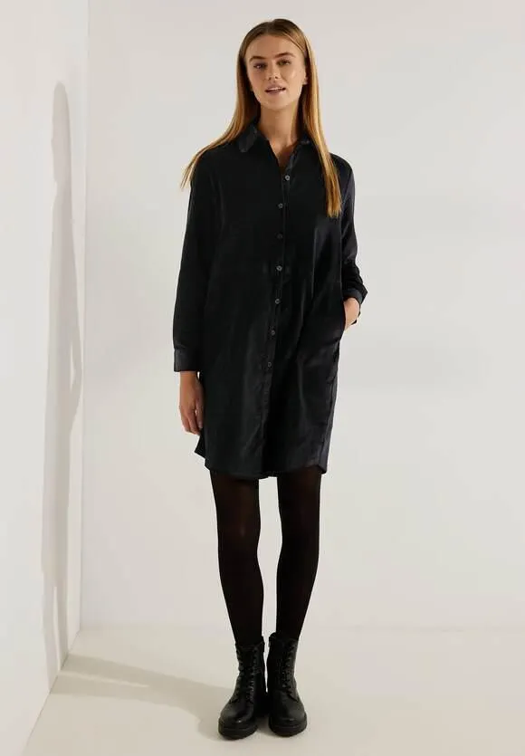 Jurk in fluwelen look