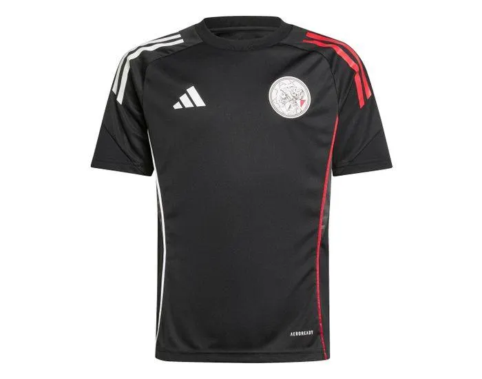 Adidas Ajax Tiro 25 voetbalshirt junior black white bold red