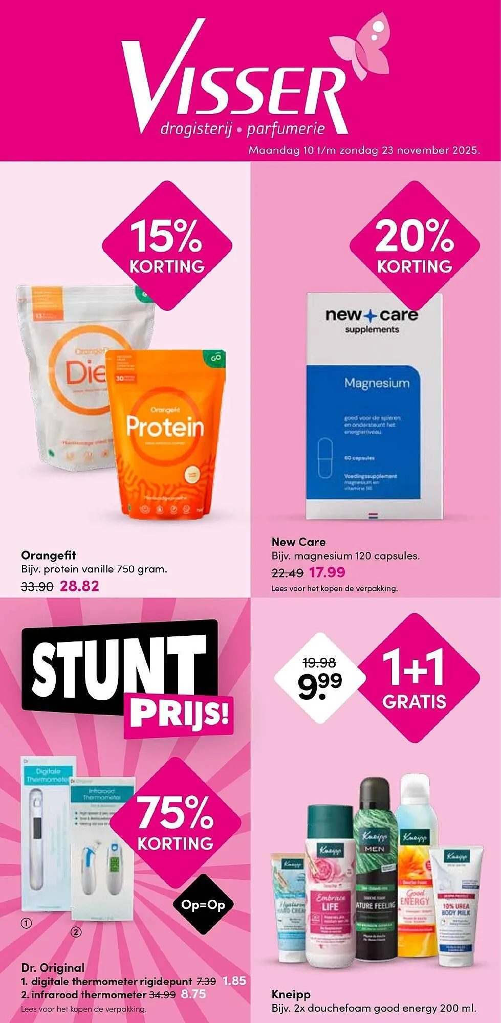 Drogisterij Visser folder van 10 november tot 23 november 2025 - Folder pagina 1