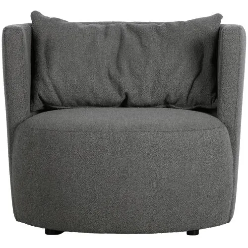 vtwonen fauteuil Explore - Polyester - Staalgrijs - 81x96x92
