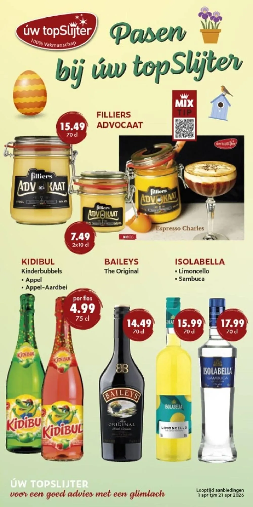 Uw topSlijter folder van 2 april tot 21 april 2026 - Folder pagina 1