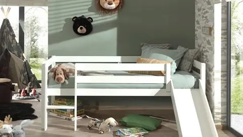 Halfhoogslaper Pino met glijbaan