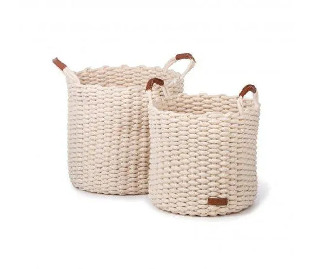 KidsDepot Mand M Korbo Wit Set van 2