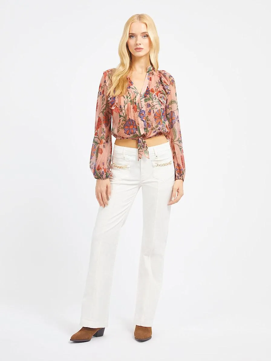 Bootcut broek normale taille