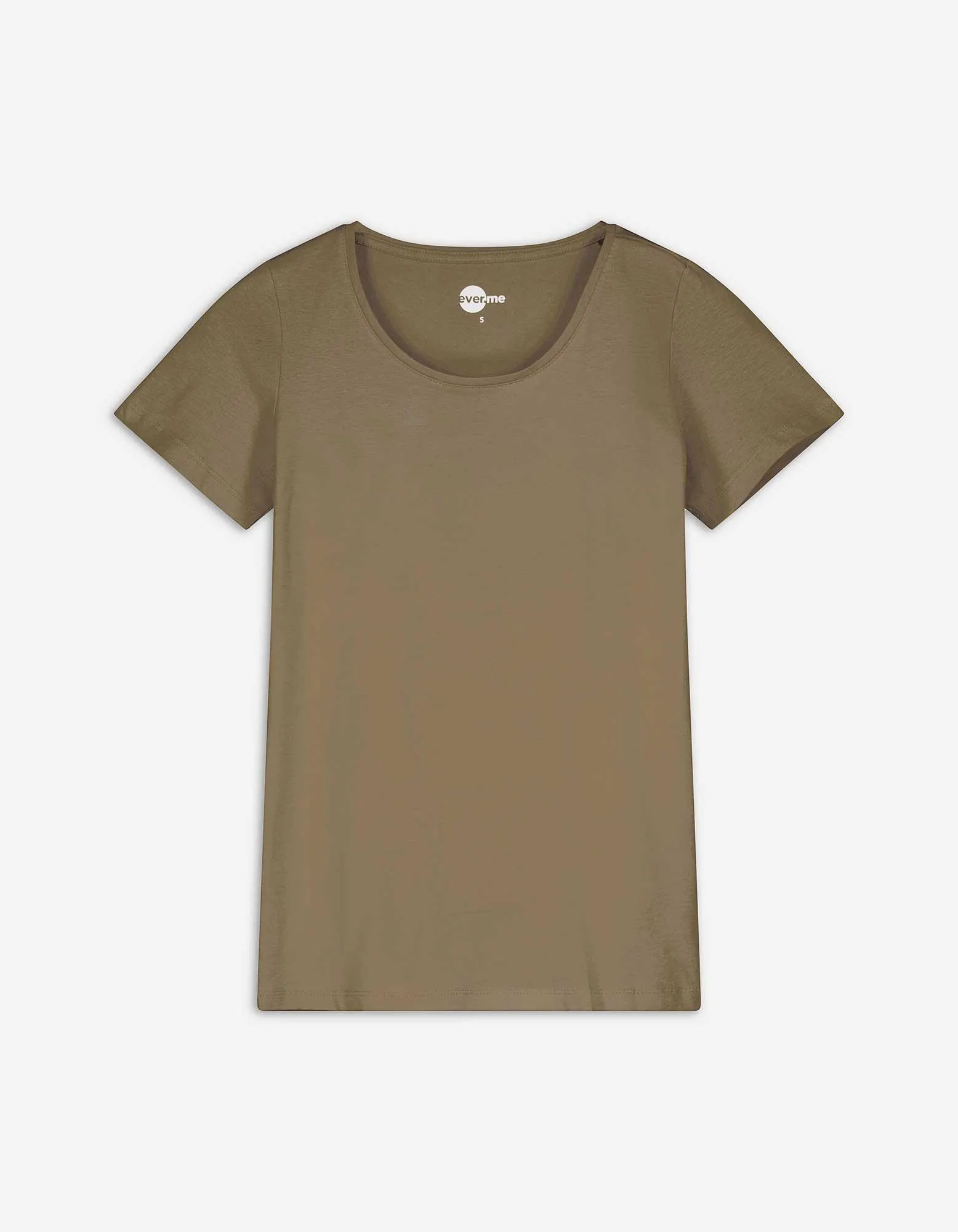 T-shirt - Basis - donkergroen