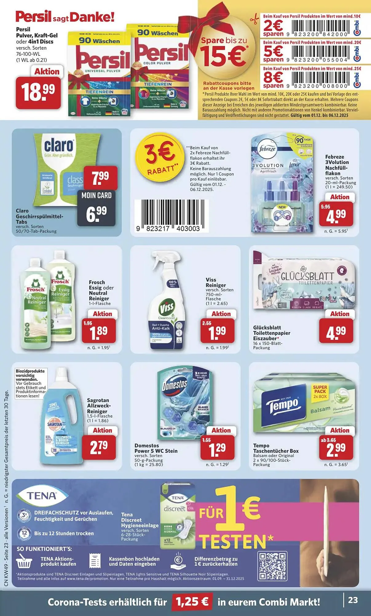 Combi Markt DE folder van 1 december tot 6 december 2025 - Folder pagina 23