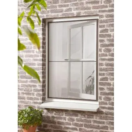 Cando Raamhor standaard - Voorzethor - Antraciet profiel - Grijs gaas - 120x150cm
