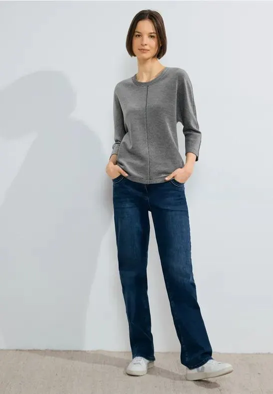 Shirt met gestreepte structuur