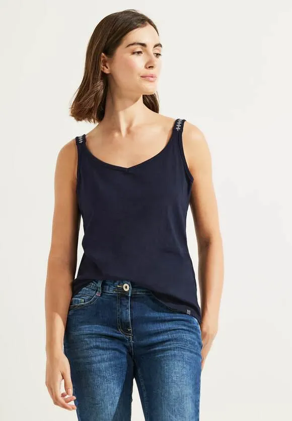 Top met zigzag-patroon