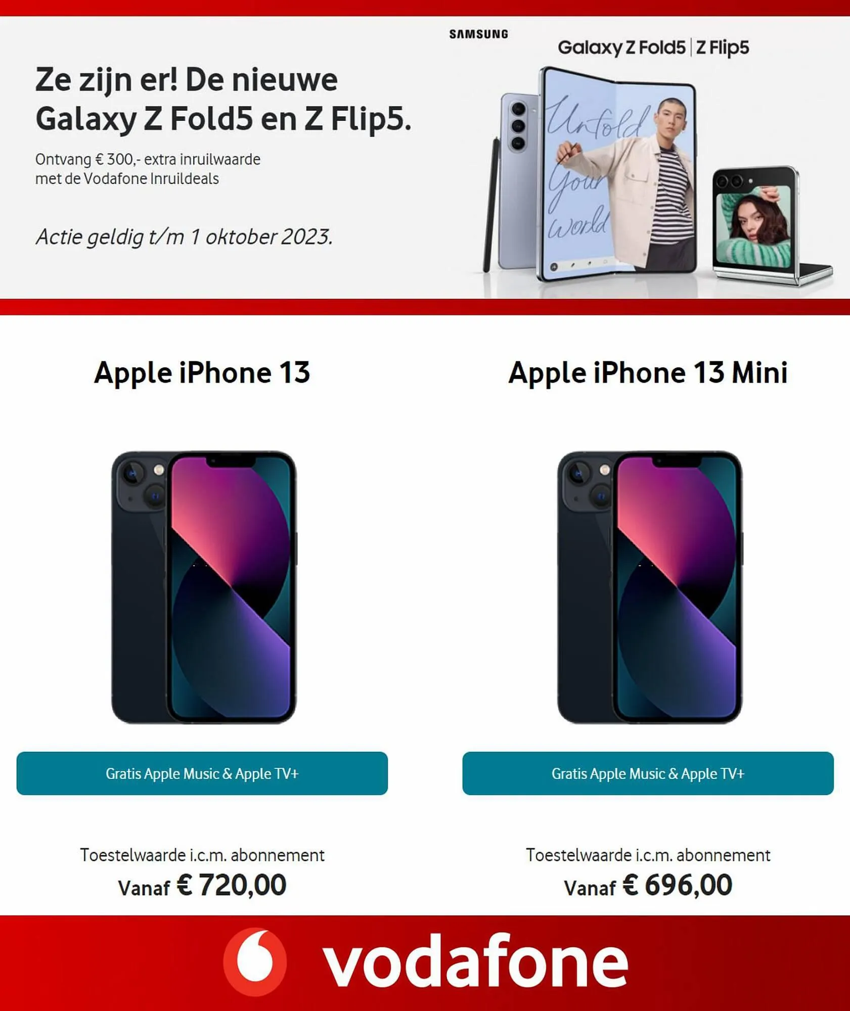 Vodafone folder van 14 augustus tot 1 oktober 2023 - Folder pagina 7