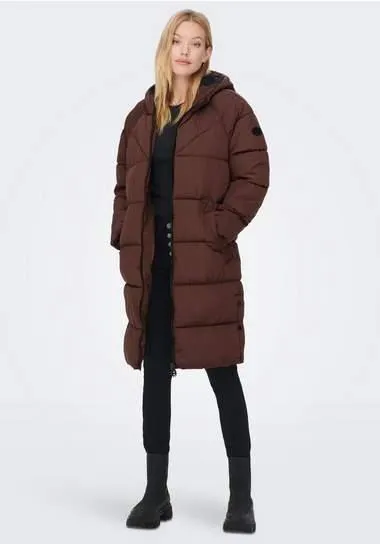 Only Gewatteerde jas ONLAMANDA LONG PUFFER COAT