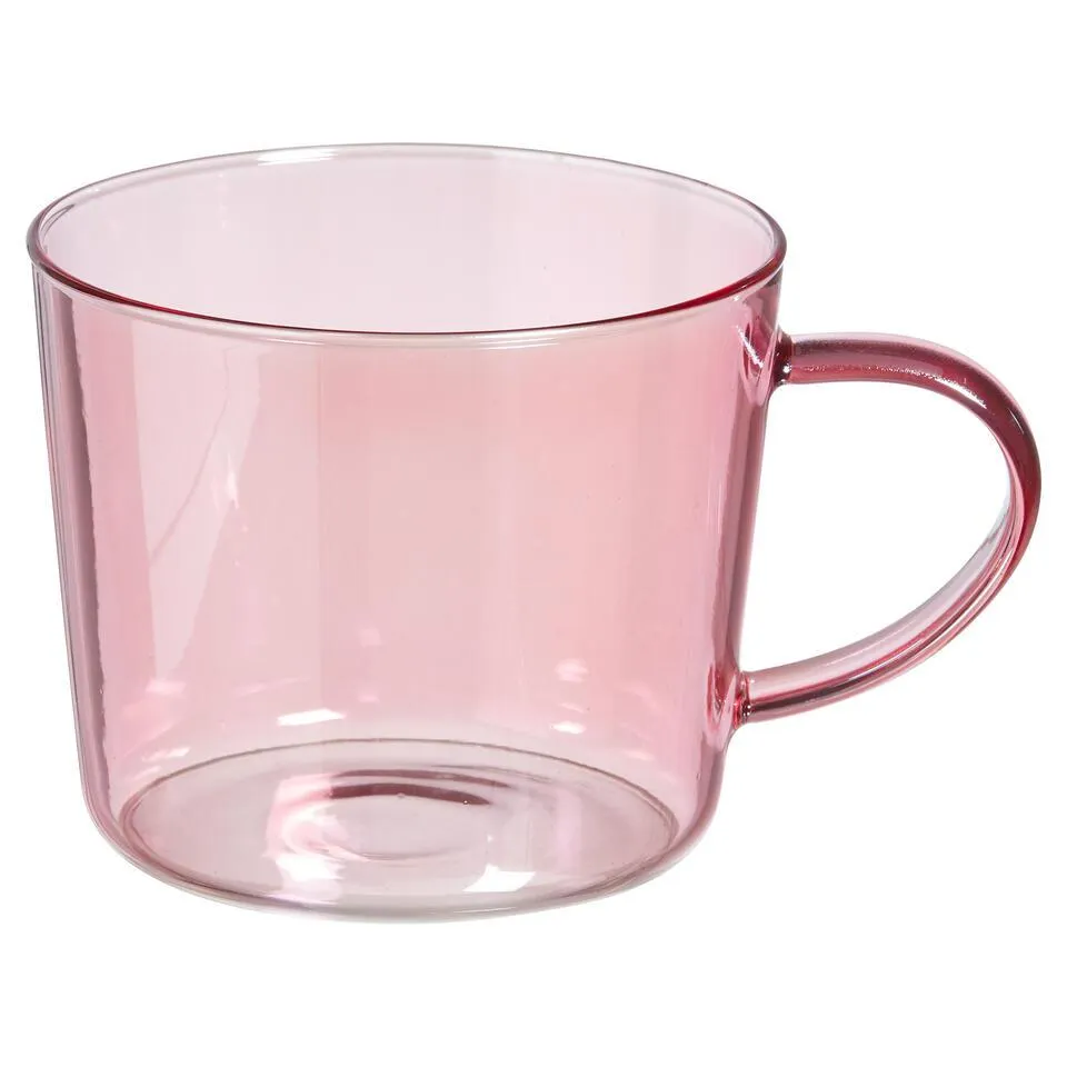 Theeglas Boro XL Roze