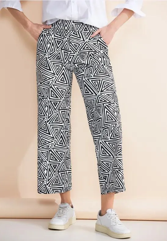 Loose fit broek met print