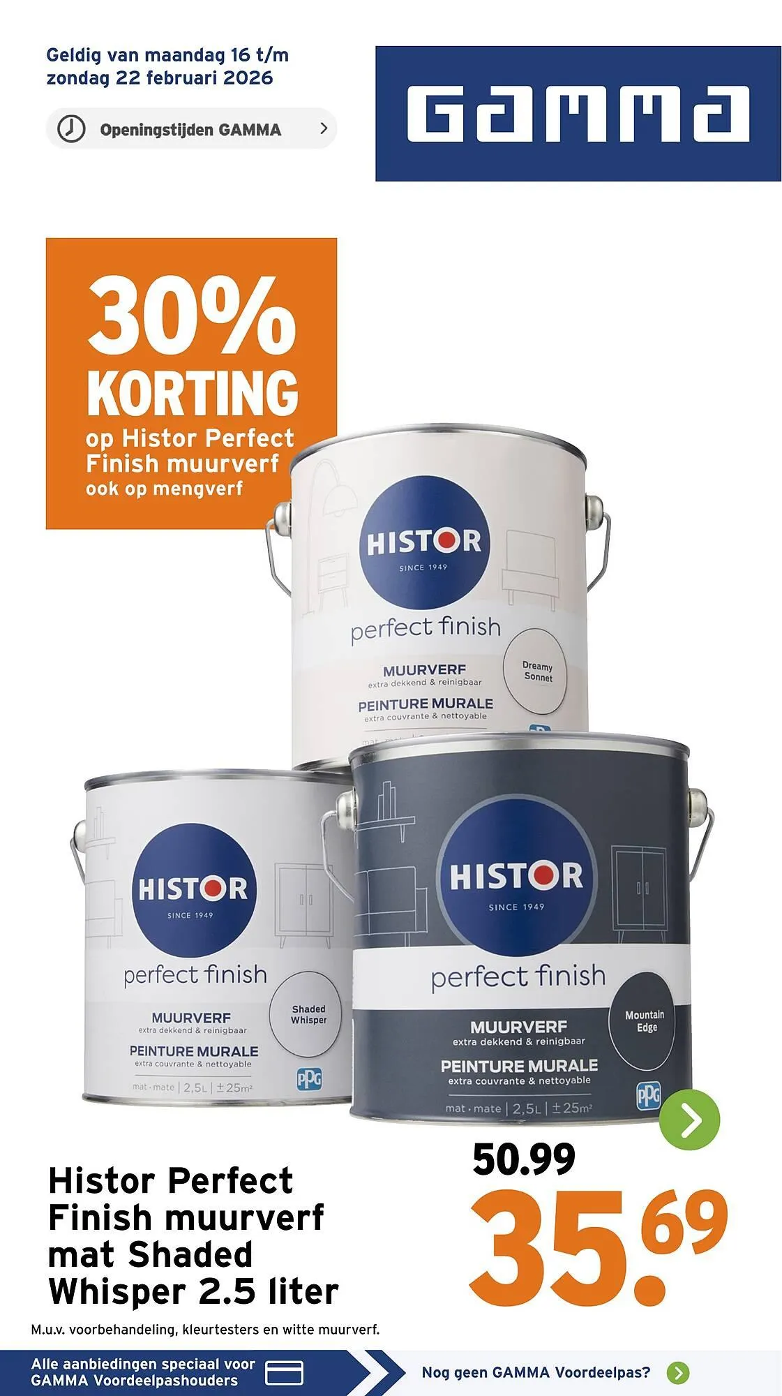 GAMMA folder van 16 februari tot 22 februari 2026 - Folder pagina 1