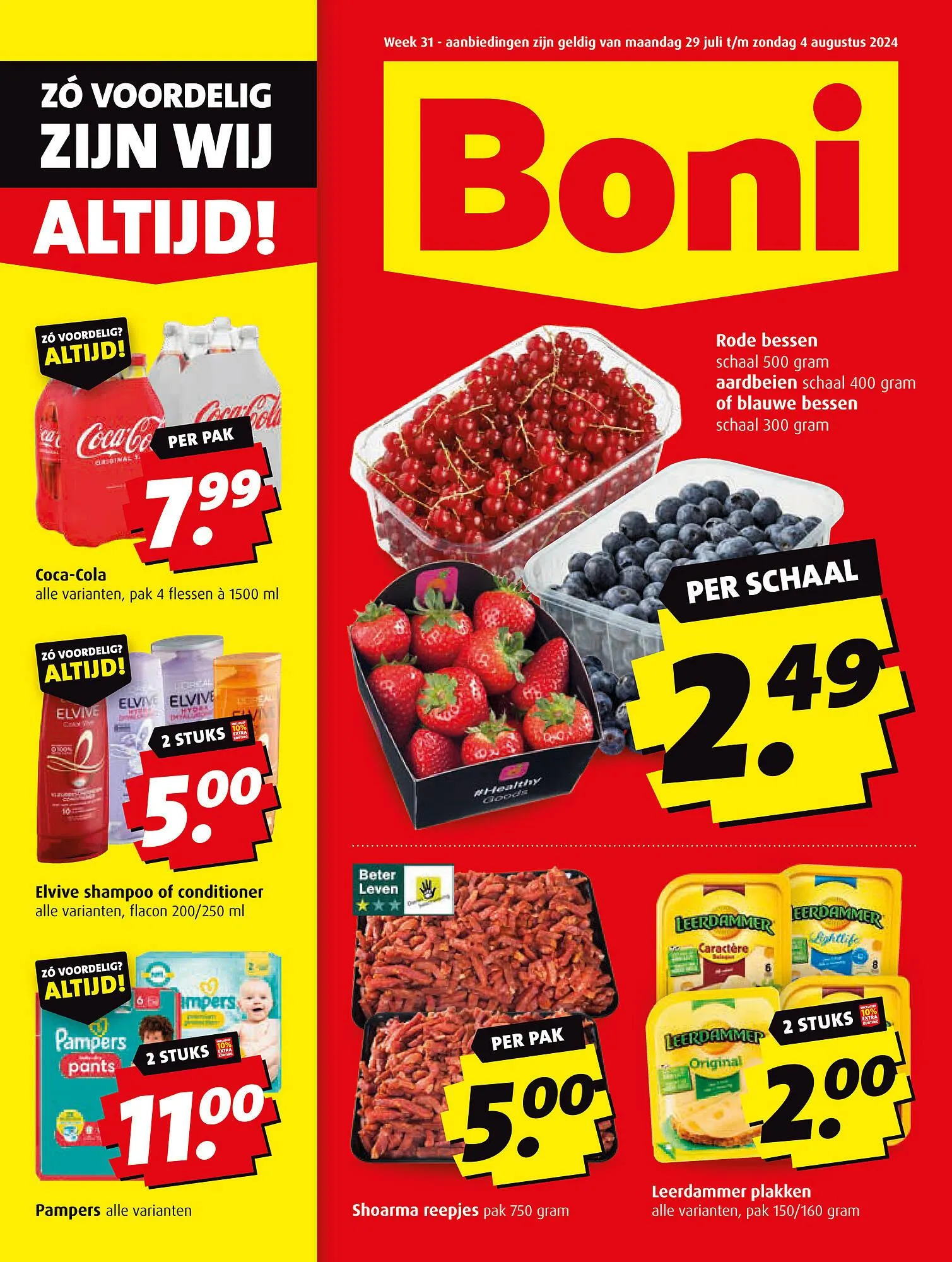 Boni folder van 29 juli tot 4 augustus 2024 - Folder pagina 1