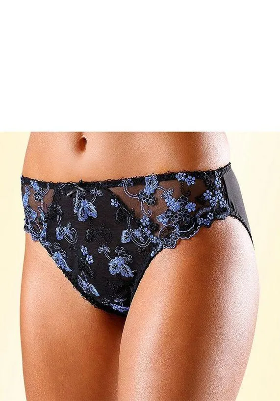 Lascana Slip Dessous met mooie bloemetjesborduurkant